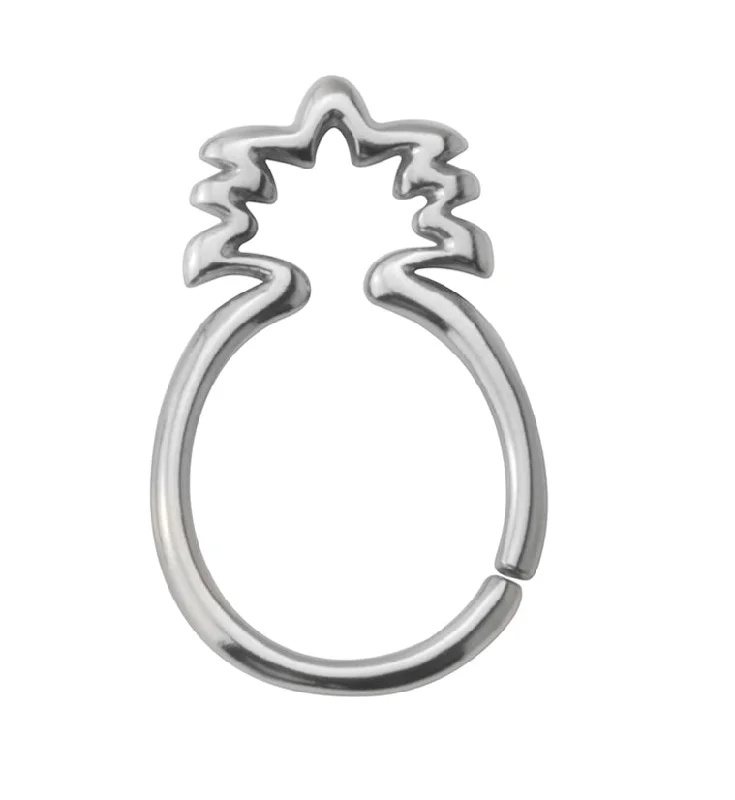 Pineapple Seamless Hoop Ring