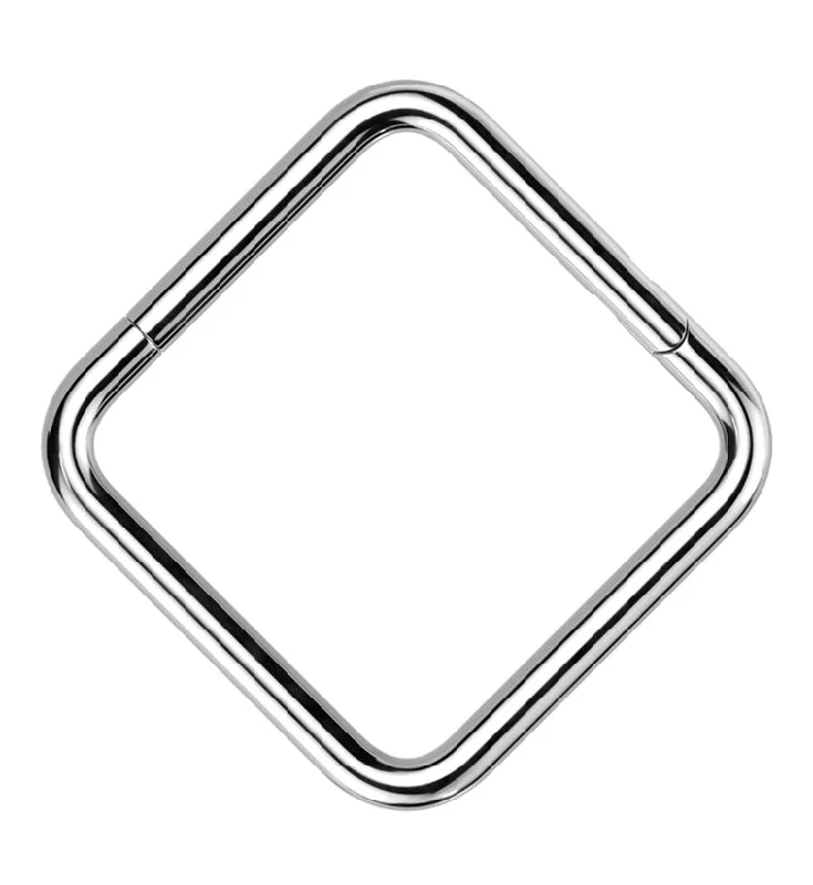 Square Titanium Hinged Segment Ring